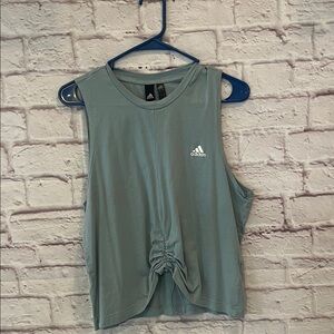 Adidas Women's Muscle Tee - Soft Blue